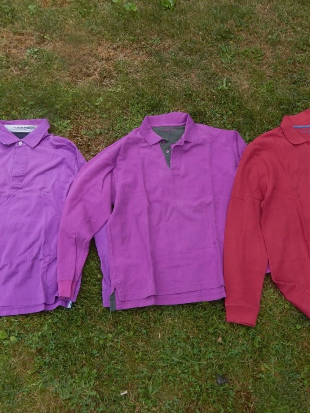 Charles Tyrwhitt Polo Lot Mens Polo Shirts Golf Lot of 3 Long Sleeve